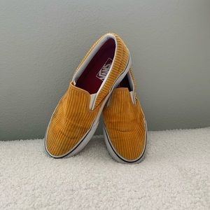 yellow corduroy vans